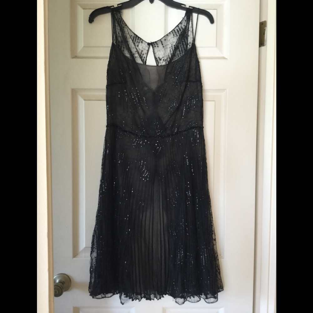 Couture Liancarlo Sax Fifth Avenue bead lace dress